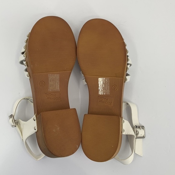 DL Dirty Laundry Helsinki sandal platform shoe woven white woven new 40 9 - Picture 6 of 6